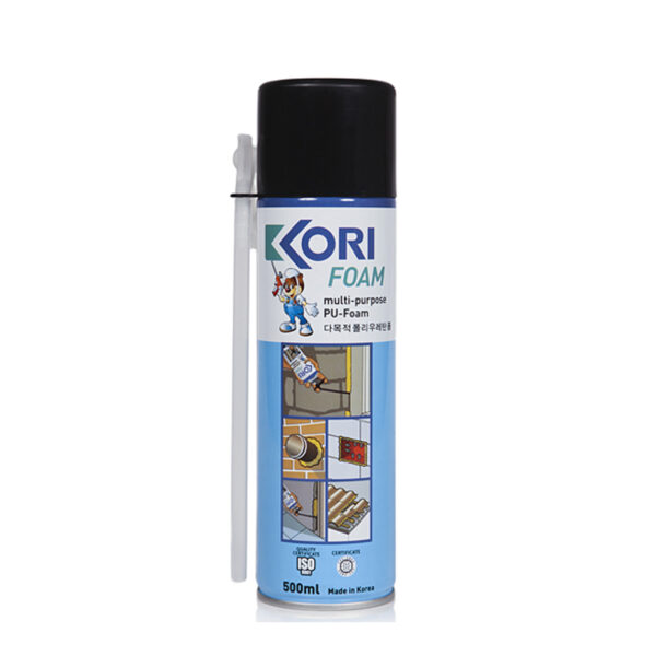 สเปรย์โฟมอุดท่อร้อยสาย พียูโฟมอุดรูรั่ว KORI FOAM MULTI PURPOSE PU FOAM
