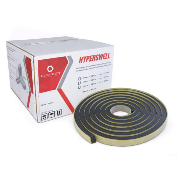 HYPERSWELL ยางบวมน้ำ ใช้อุดรอยต่อและช่องว่างของโครงสร้างคอนกรีตเพื่อป้องกันน้ำซึมผ่าน