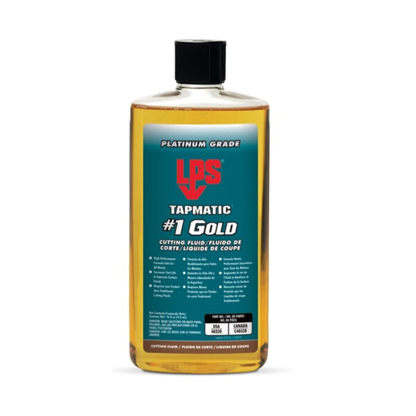 น้ำยาหล่อเย็นต๊าปเกลียวสูตรน้ำมัน LPS Tapmatic 1 Gold Cutting Fluids
