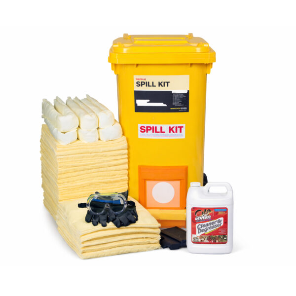 ชุดดูดซับสารเคมีแบบถัง ขนาด 50 แกลลอน 189 ลิตร Chemical Wheeled Spill Kit